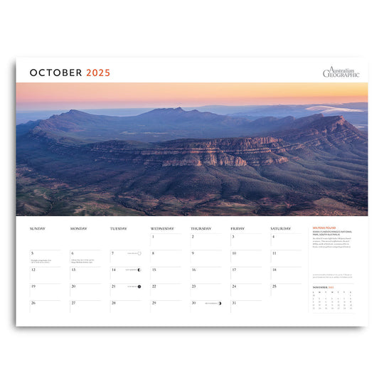 Panorama 2025 Calendar - Australian Geographic/Cam Blake - SOLD OUT!!!