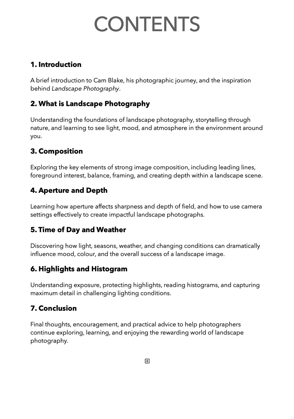Landscape Photography e-Book - FREE
