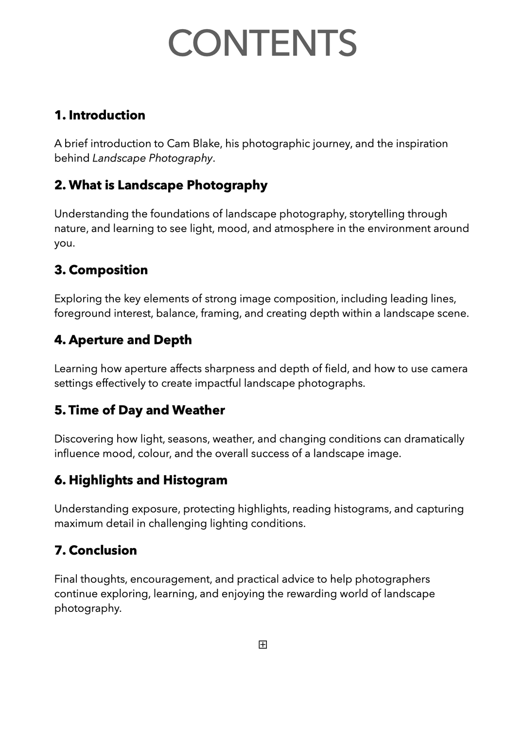 Landscape Photography e-Book - FREE