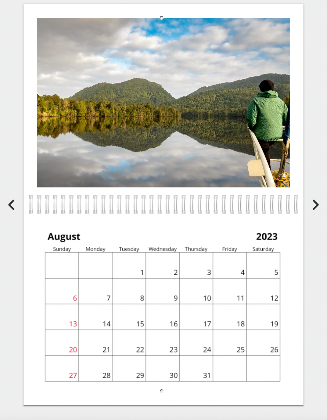 Franklin River - 2023 Calendar (A4)