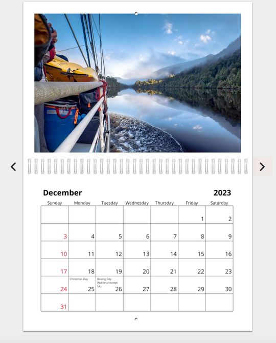 Franklin River - 2023 Calendar (A4)